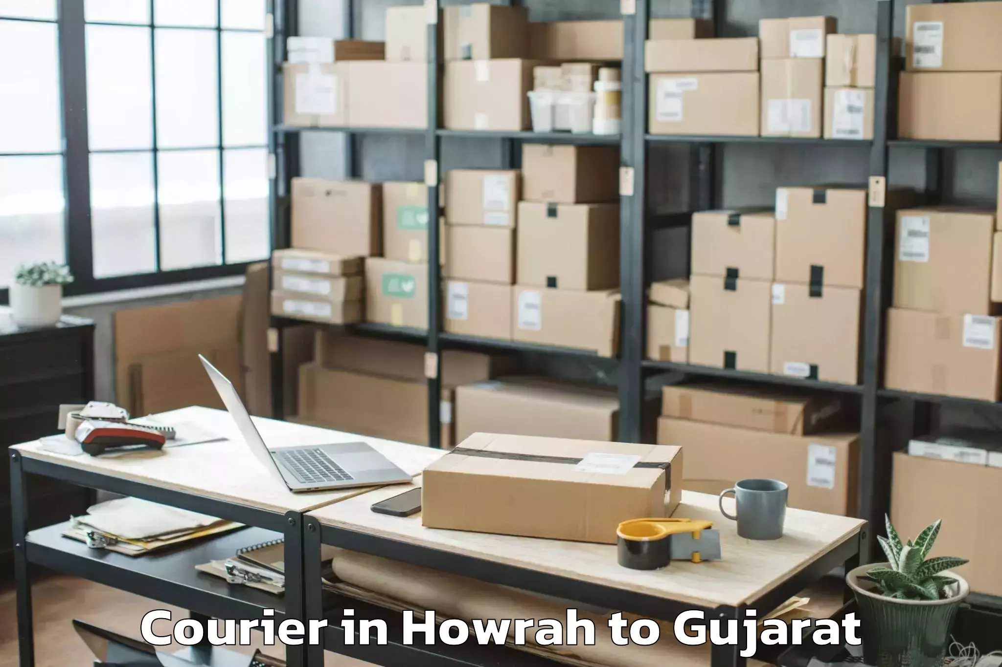 Easy Howrah to Vapi Courier Booking